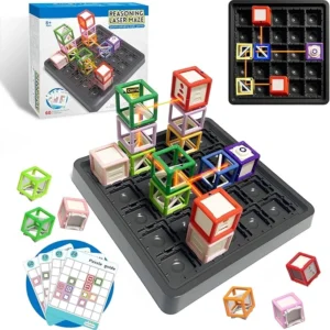 Laser Maze Reasoning Game - STEM Logic Toys for Ages 8+
